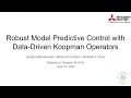 ACC 2022 Robust Model Predictive Control with Data-Driven Koopman Operators