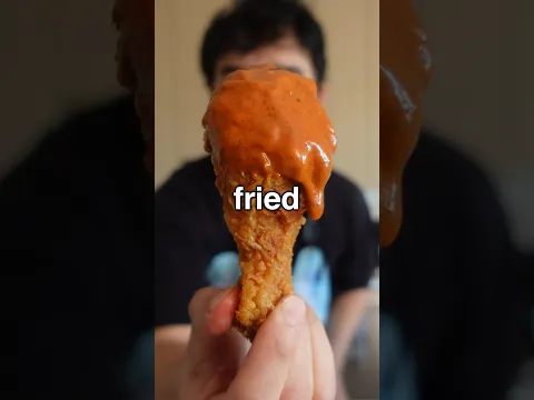 this buldak fire noodle fried chicken is INSANE