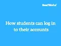 How students can log in to their accounts
