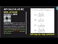 2018 AP CALCULUS BC - PRACTICE EXAM