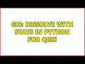GIS Dissolve with stats in Python for QGIS