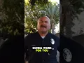 DUMB COP DISMISSED