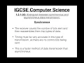 19 IGCSE Computer Science Tutorial 1 2 1 d - Synchronous and Asynchronous Data Transmission