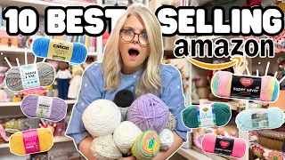 Top 10 BEST SELLING YARNS on AMAZON Ranked WORST to BEST