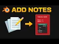 How to ADD NOTES in Blender Geometry Nodes