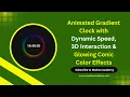 Gradient Clock with HTML CSS JavaScript Animated UI Design Tutorial