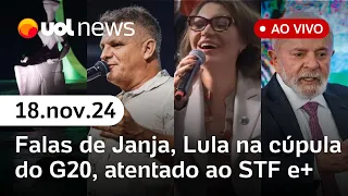 G20: Biden, Xi Jinping e mais líderes chegam para cúpula com Lula; morte de Apóstolo Rina| UOL News