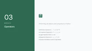 Python Course Operators Conditional Statements Lecture 2