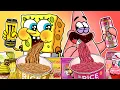 Download Lagu [Animation] Pink Vs Yellow! Eating Emoji Foods challenge Mukbang! | Spongebob Animation Mukbang