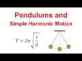 Pendulums and Simple Harmonic Motion Physics