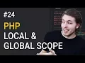 24 Local and Global Scope in PHP PHP Tutorial Learn PHP Programming PHP for Beginners