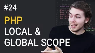24 Local and Global Scope in PHP PHP Tutorial Learn PHP Programming PHP for Beginners