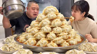 老公學聰明了偷偷藏燒雞，還主動把餃子讓給我吃，最後什麼都沒吃！ 【胖嫂美食】