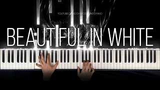 shane filan beautiful in white piano cover with strings with lyrics u0026 piano sheet