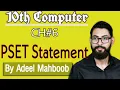 PSET Statement in GW BASIC 10 class computer chapter 6