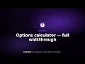 Options calculator a full walkthrough uCharts