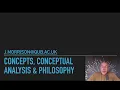 Concepts conceptual analysis and philosophy