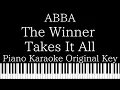 Download Lagu 【Piano Karaoke Instrumental】The Winner Takes It All / ABBA【Original Key】