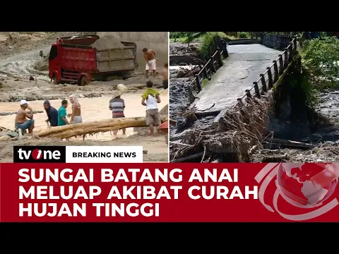 Diguyur Hujan Deras, Sungai Batang Anai Meluap
