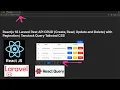 Reactjs 18 Laravel Rest API CRUD with Pagination Tanstack Query Tailwind CSS