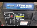 Eagle River ERG1200 Generator Post 1st Start Overview and Performance Example