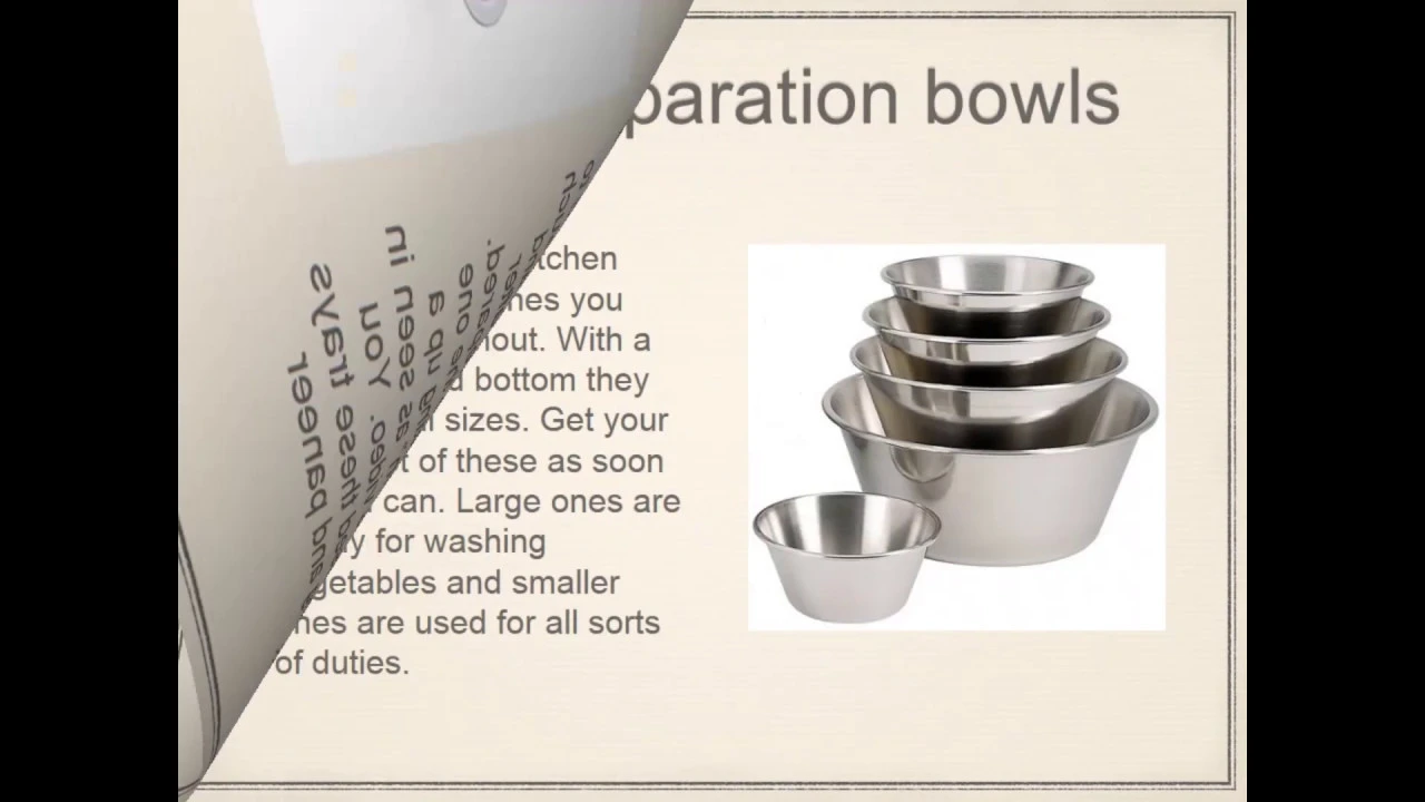 Supporting Material: portions size and cookware overview