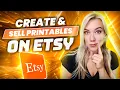 Create Digital Printables to SELL on Etsy for FREE using Canva Step-by-Step Tutorial