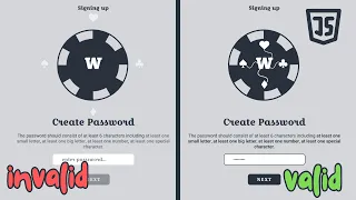Real-Time Password Validation with JavaScript Animated Interactive