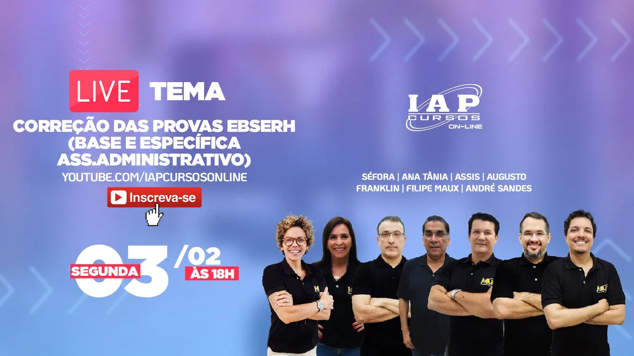 LIVE DE CORREÇÃO - EBSERH