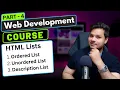 HTML Lists Web Development Course Part - 4