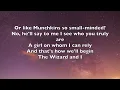 Carole Shelley & Idina Menzel- The Wizard and I Lyrics