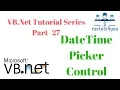 VB Net Tutorial Series Part 27 DateTimePicker Control