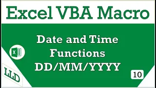 Date and Time function using VBA YYYY formats in Tamil