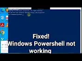 How To Fix PowerShell Has Stopped Working or Not Opening In Windows 10 11 2025