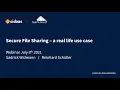 Secure File Sharing - an example of a virtual contract negotiation