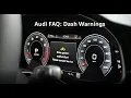 Audi FAQ Dash Warnings