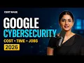 Google Cybersecurity Certificate 2026 Cost Duration Jobs