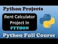 Rent Calculator in Python Mini Python With Source Code