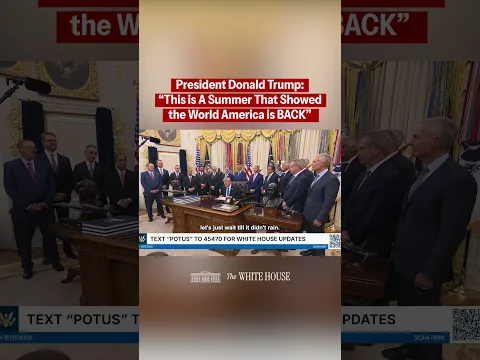 "America is back and stronger than ever."