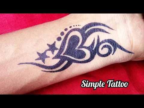 Download MP3 Simple Tattoo designs of heart and star combination beautiful idea