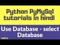 5 Python MySQL connector tutorial in Hindi - Use database