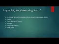 Ch 3 - Using Python libraries Part-2 including modules