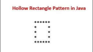 Hollow rectangle pattern in java