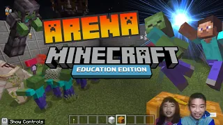 How to Code MINECRAFT ARENA in Minecraft Education Edition with PYTHON