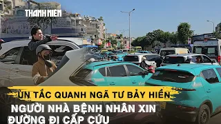 Ùn tắc quanh ngã tư Bảy Hiền, người nhà bệnh nhân hô lớn xin đường đi cấp cư