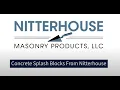 Concrete Splash Blocks Nitterhouse Masonry Products