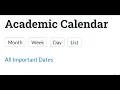 GHC s Academic Calendar - term beginning and end dates etc