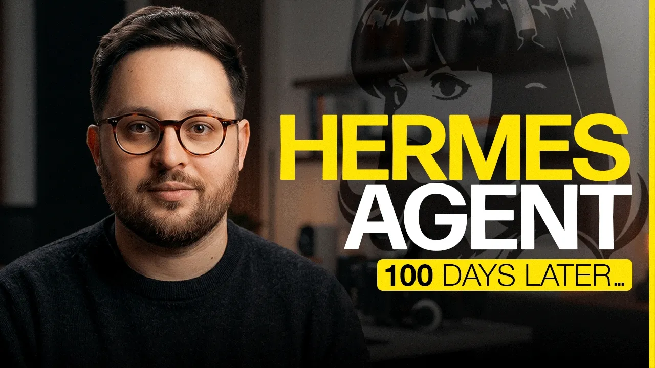 100 Days With Hermes Agent in 21 Minutes: video thumbnail