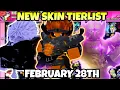 YBA INSANE NEW PKER SKIN TIERLIST FEBRUARY 28TH