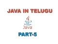 Core Java in Telugu first Java Program In Eclipse Part 5